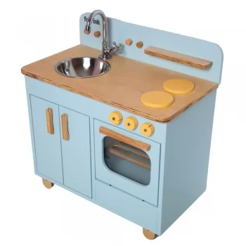 Bancada Infantil Azul bebê de Madeira Fabrink Brincadeira Criativa