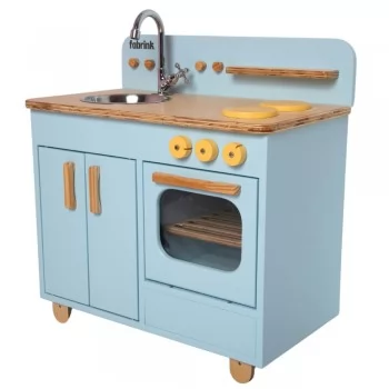 Bancada Infantil Azul bebê de Madeira Fabrink Brincadeira Criativa