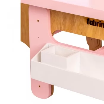 Mesa Infantil Rosa de Madeira Fabrink Diversão e Criatividade