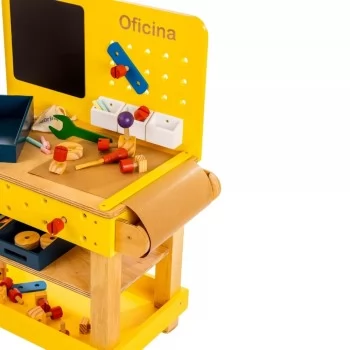 Oficina Infantil de Madeira Amarela Fabrink