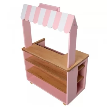 Mercadinho Infantil de Madeira Rosa Fabrink